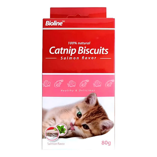 Galletas de catnip y salmón Bioline