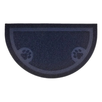 Alfombra Para Gatos Con Huellas Multiusos Baño Plato Azul