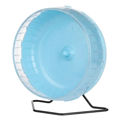 Rueda De Ejercicio Para Roedores 30 Cm Silenciosa Azul Acero