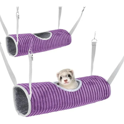 Cama túnel colgante  morado