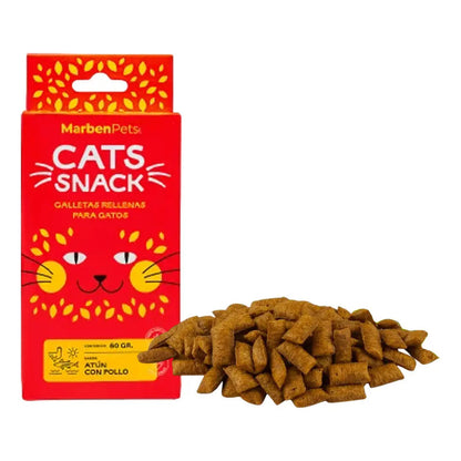 Galletas Para Gatos Cats Snack Rellenas Pack 12 Un