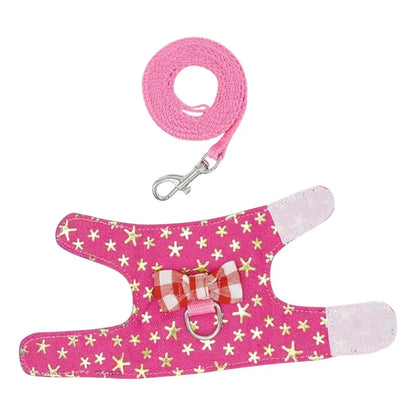Arnés Para Roedores Con Correa Talla S Fucsia