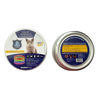 Collar Repelente Anti Pulgas Para Gatos Ajustable