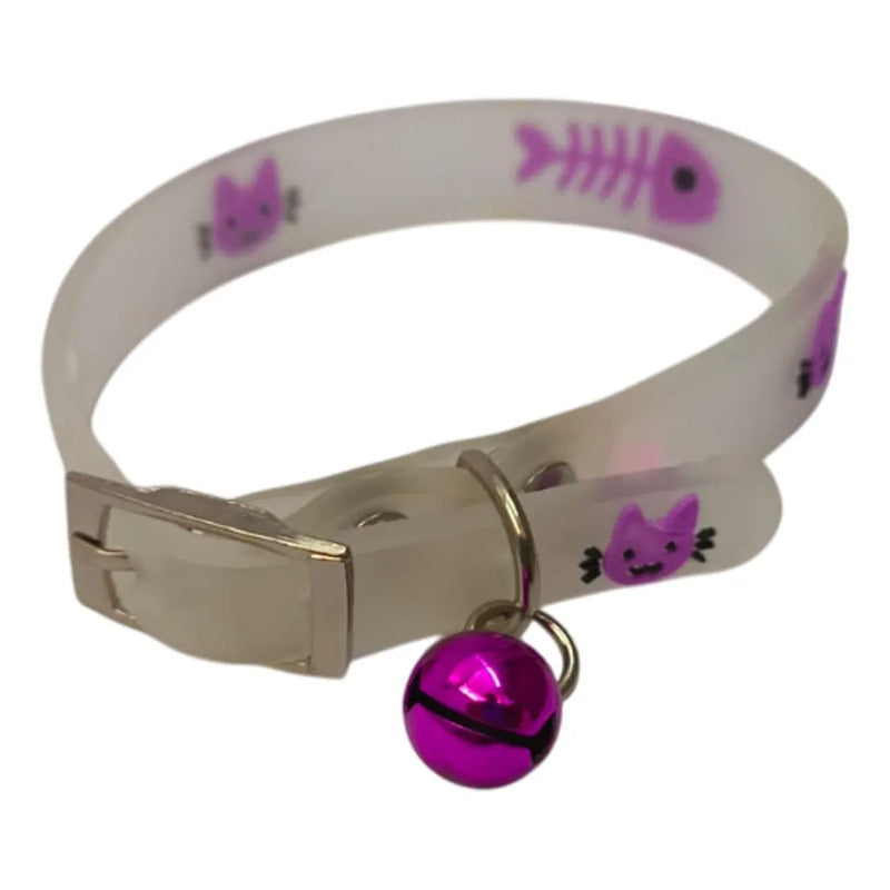 Collar fluorescente con cascabel