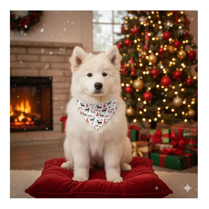 Bandana de navidad blanco