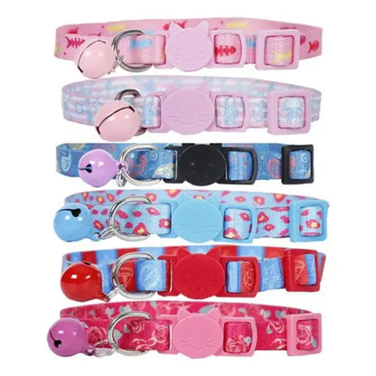 Collar Para Gatos Anti Ahorque Con Diseños