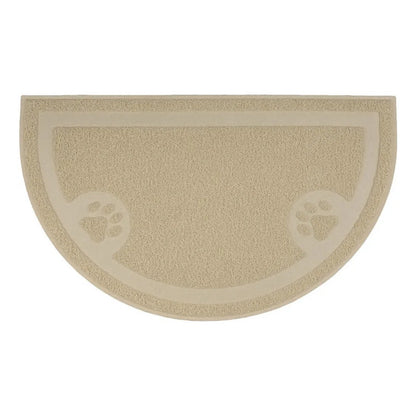 Alfombra Para Gatos Con Huellas Multiusos Baño Plato Beige