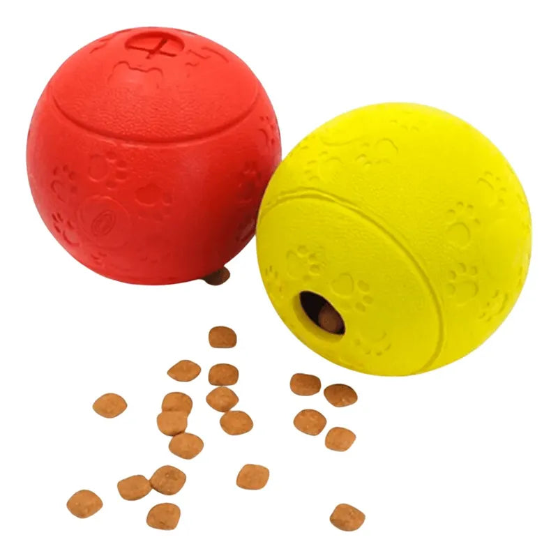 Pelota caucho dispensadora snack  verde
