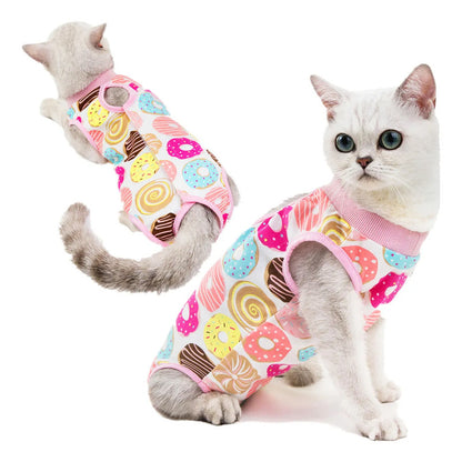 Body Post Operatorio Para Gatos Diseños Variados Talla S