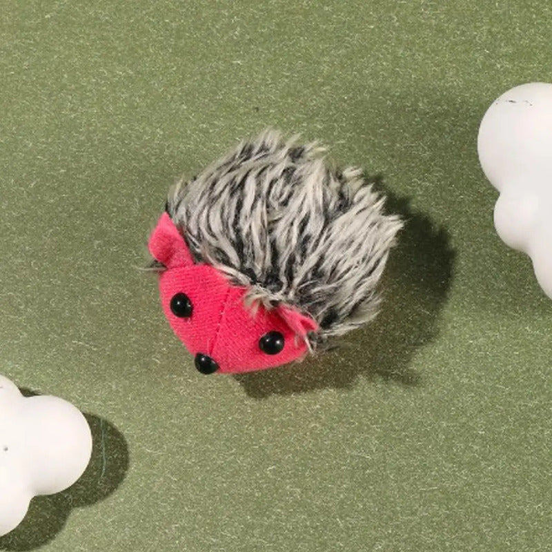 Juguete Para Gatos Erizo Lanudo Con Vibración