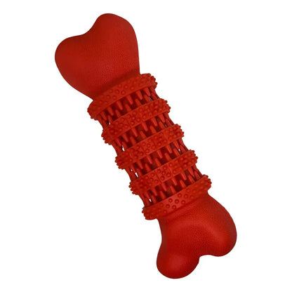 Juguete hueso de goma rojo