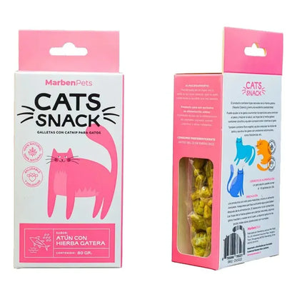 Pack X6 Galletas Cats Snack Para Gatos Con Catnip Surtidas