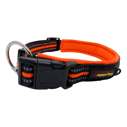 Collar Para Perros Reflectante Talla L Naranja