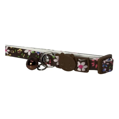 Collar anti ahorque con cascabel café