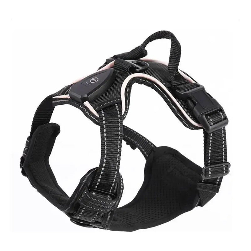 Arnés con luz LED negro talla M