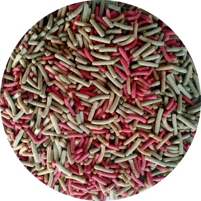 Alimento Pellet Para Peces Tortugas Mixto Tricolor 50 Gr