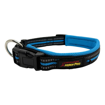 Collar Para Perros Reflectante Talla M Azul