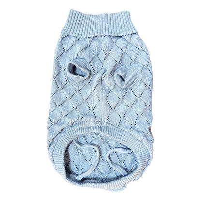 Chaleco tejido talla XXL celeste