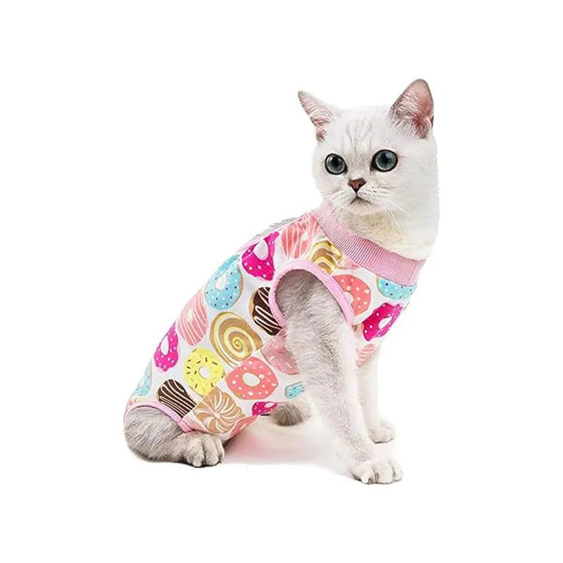 Body Post Operatorio Para Gatos Diseños Variados Talla Xl