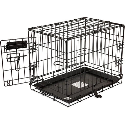 Jaula Para Perros Xs Con Puerta Y Bloqueo De 3 Puntos Negro