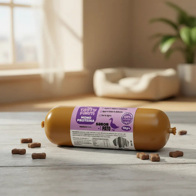 Salchicha de monoproteína pato 150 Gr