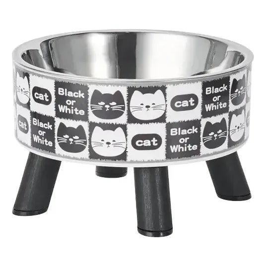 Plato Alto Con Patas Para Gatos Comedero Y Bebedero