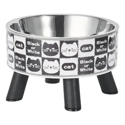 Plato Alto Con Patas Para Gatos Comedero Y Bebedero