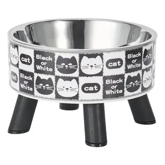 Plato Alto Con Patas Para Gatos Comedero Y Bebedero