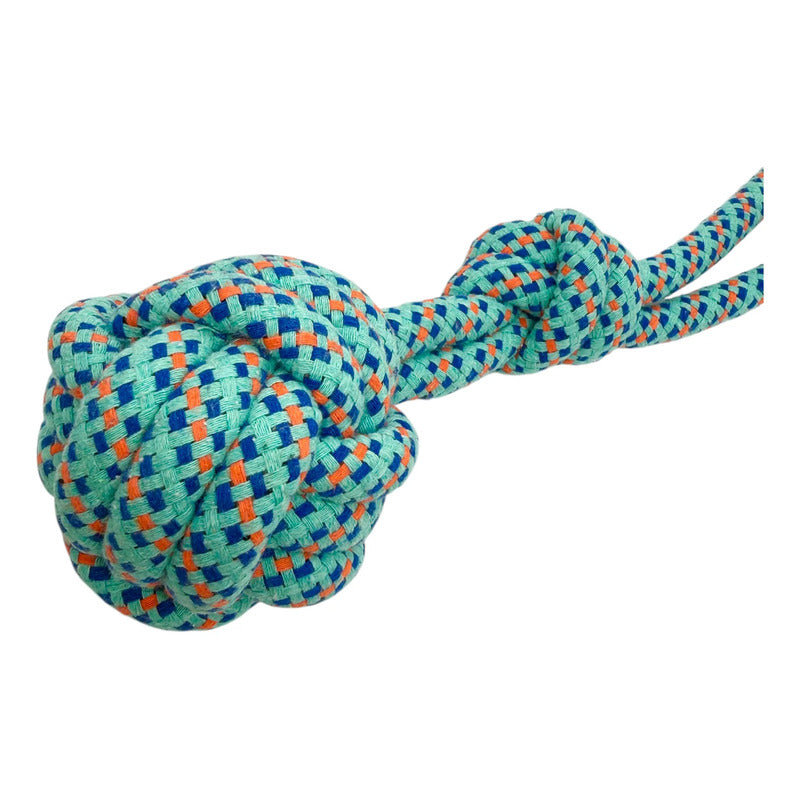 Pelota cuerda con nudo Xl celeste