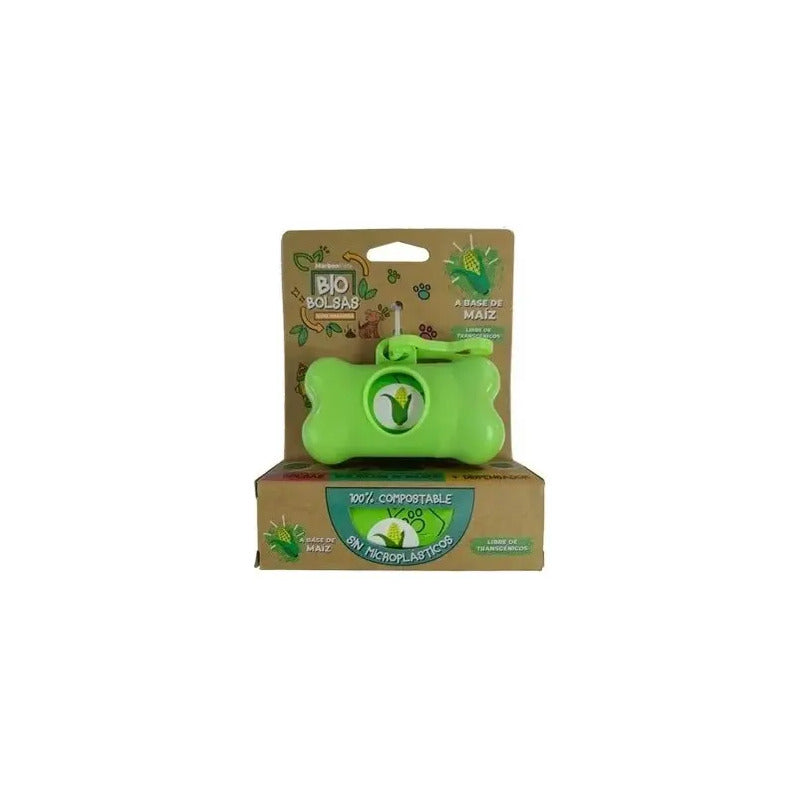 Porta bolsas con bolsas biodegradables