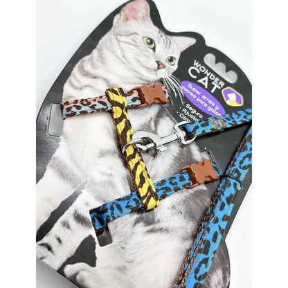 Arnés Con Correa Para Gatos Con Diseños Leopardo