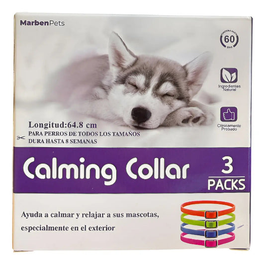 Collares calming pack 3 un rosa