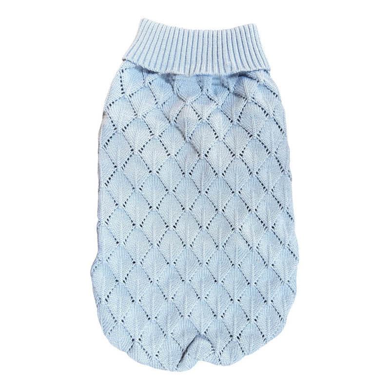 Chaleco tejido talla L celeste