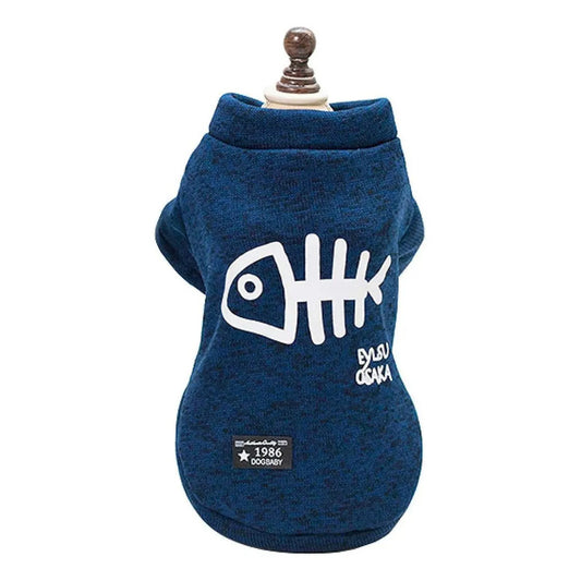 Chaleco diseño pez azul talla M