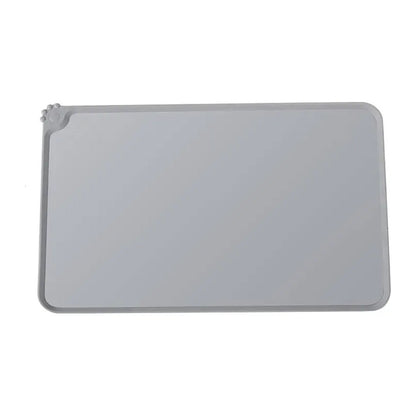 Almohadilla De Silicona Grande Para Platos De Mascotas Azul