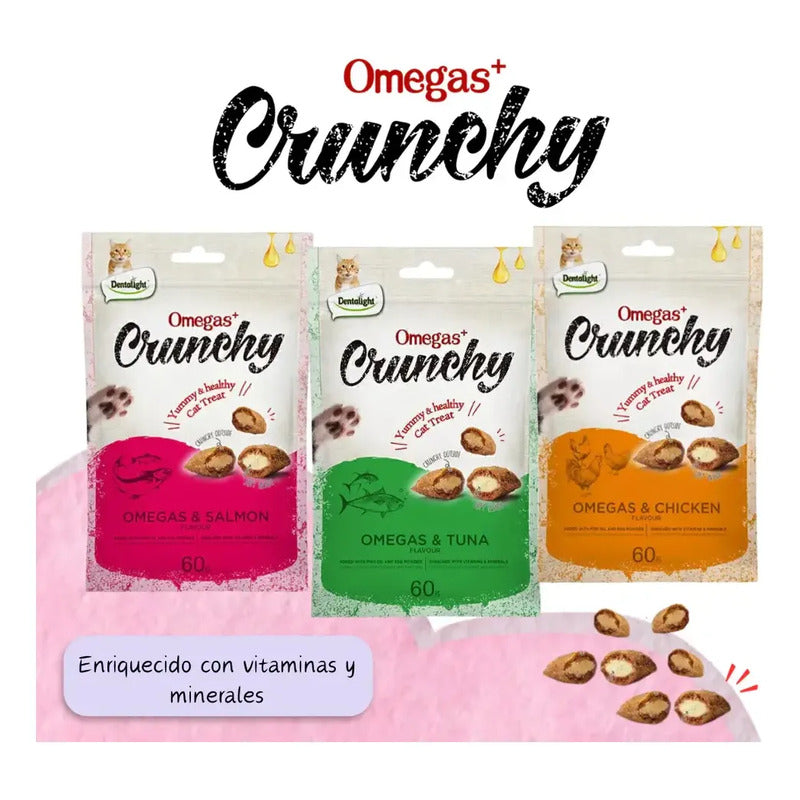 Galletas rellenas Crunchy omegas y salmón
