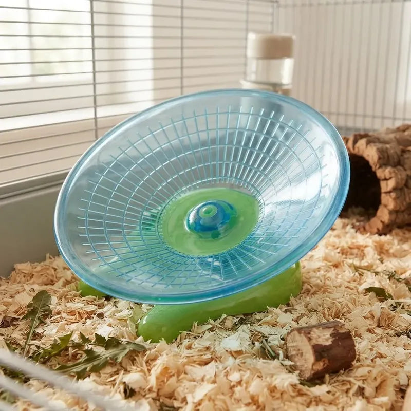Disco Para Correr Rueda Para Roedores 30 Cm Mascotas Pequeña Azul