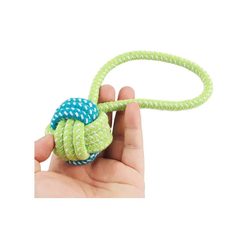 Pelota de nudo para halar