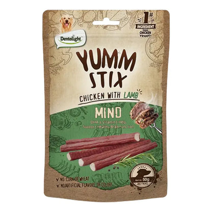 Snack Para Perros Yumm Stix Mind Pollo Con Cordero