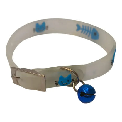 Collar fluorescente con cascabel