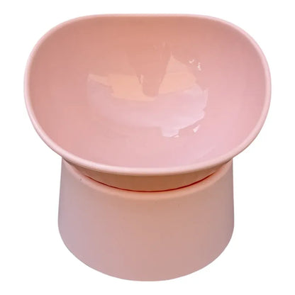 Plato Para Perros Y Gatos Inclinado Elevado Rosa