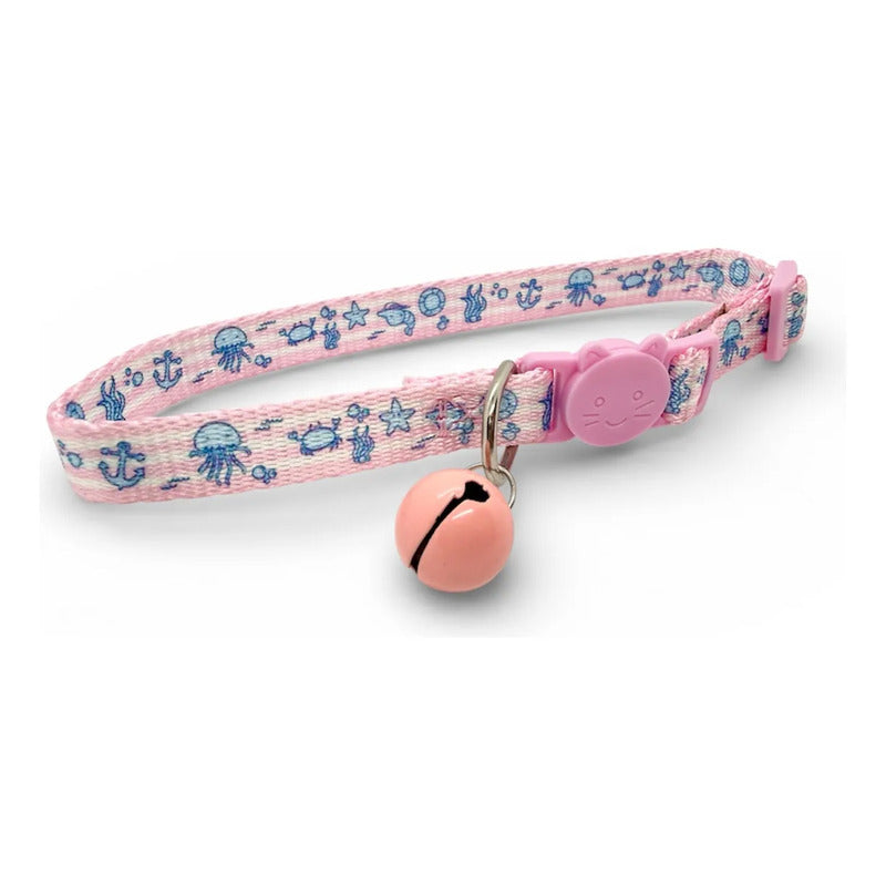 Collar Para Gatos Anti Ahorque Con Diseños
