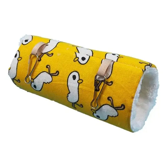 Cama de polar con ganchos Talla S amarillo