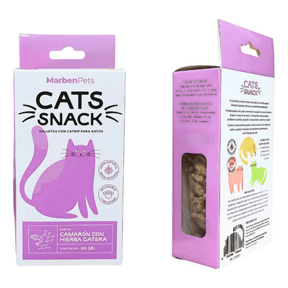 Pack X6 Galletas Cats Snack Para Gatos Con Catnip Surtidas