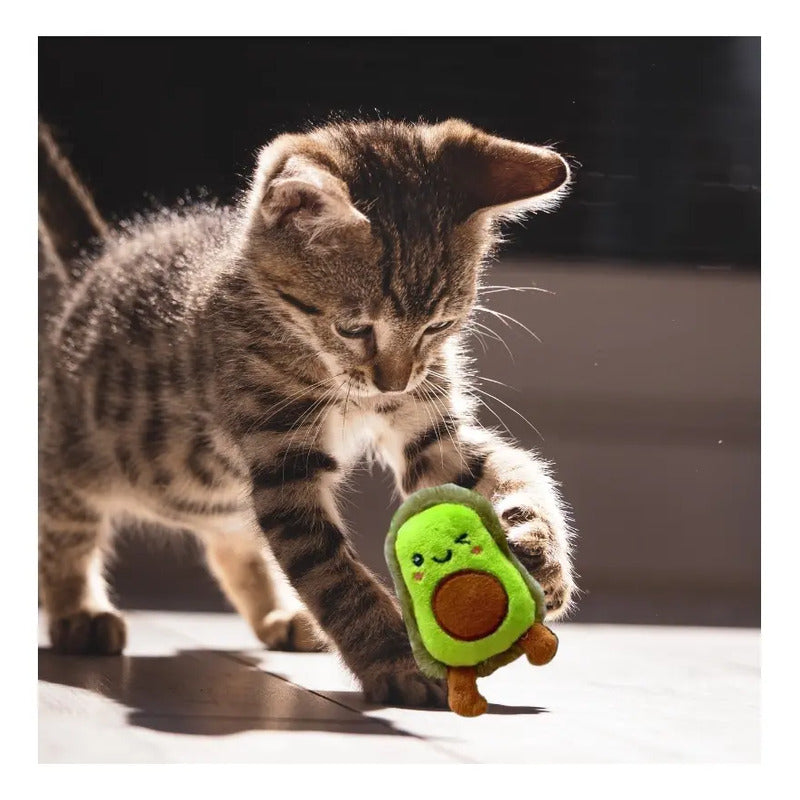 Peluche Para Gatos Paltita Con Catnip 10cm Color Verde
