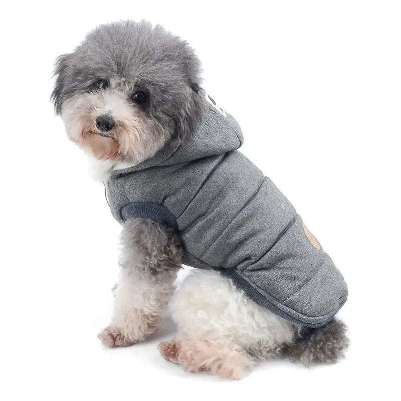 Parka Para Perros Acolchada Winter Talla S Gris