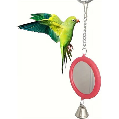 Espejo Para Aves Con Campana Y Gancho Variado