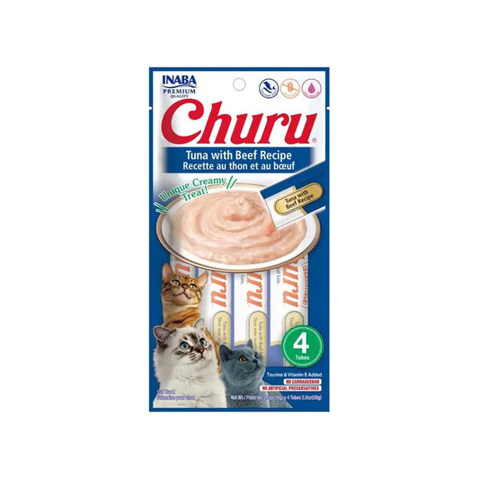 Churu sabor atún con carne 4 tubos