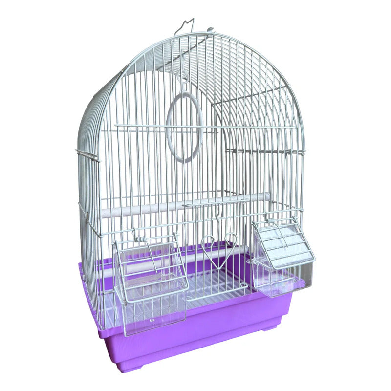 Jaula techo oval morada
