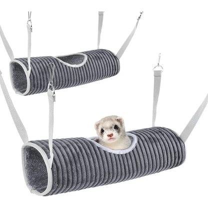 Cama túnel colgante gris